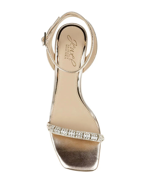 Jewel Badgley Mischka Womens Charisma Kitten Heel Evening Sandals Size 8M